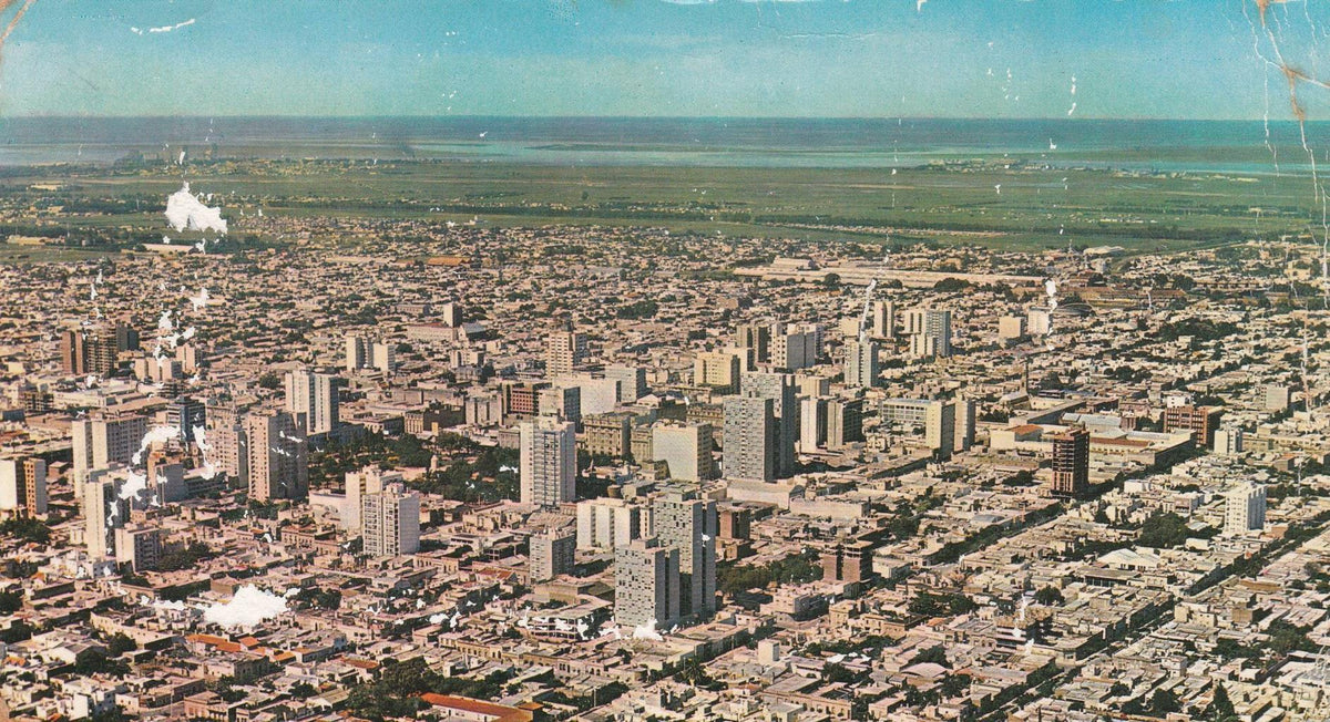 POSTAL B13195: BAHIA BLANCA. VISTA AEREA