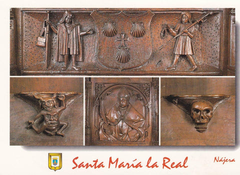 POSTAL B12985: NAJERA: STA MARIA DEL REAL