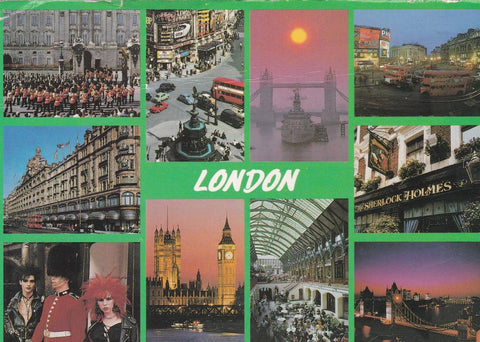 POSTAL B13002: LONDRES: DIVERSOS ASPECTOS