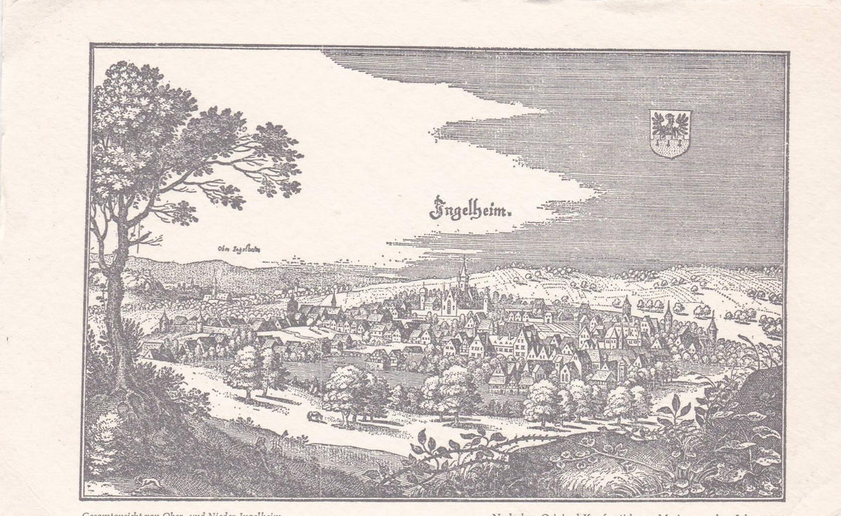 POSTAL B12952: MAPA ILUSTRADO CIUDAD DE NIEDEN