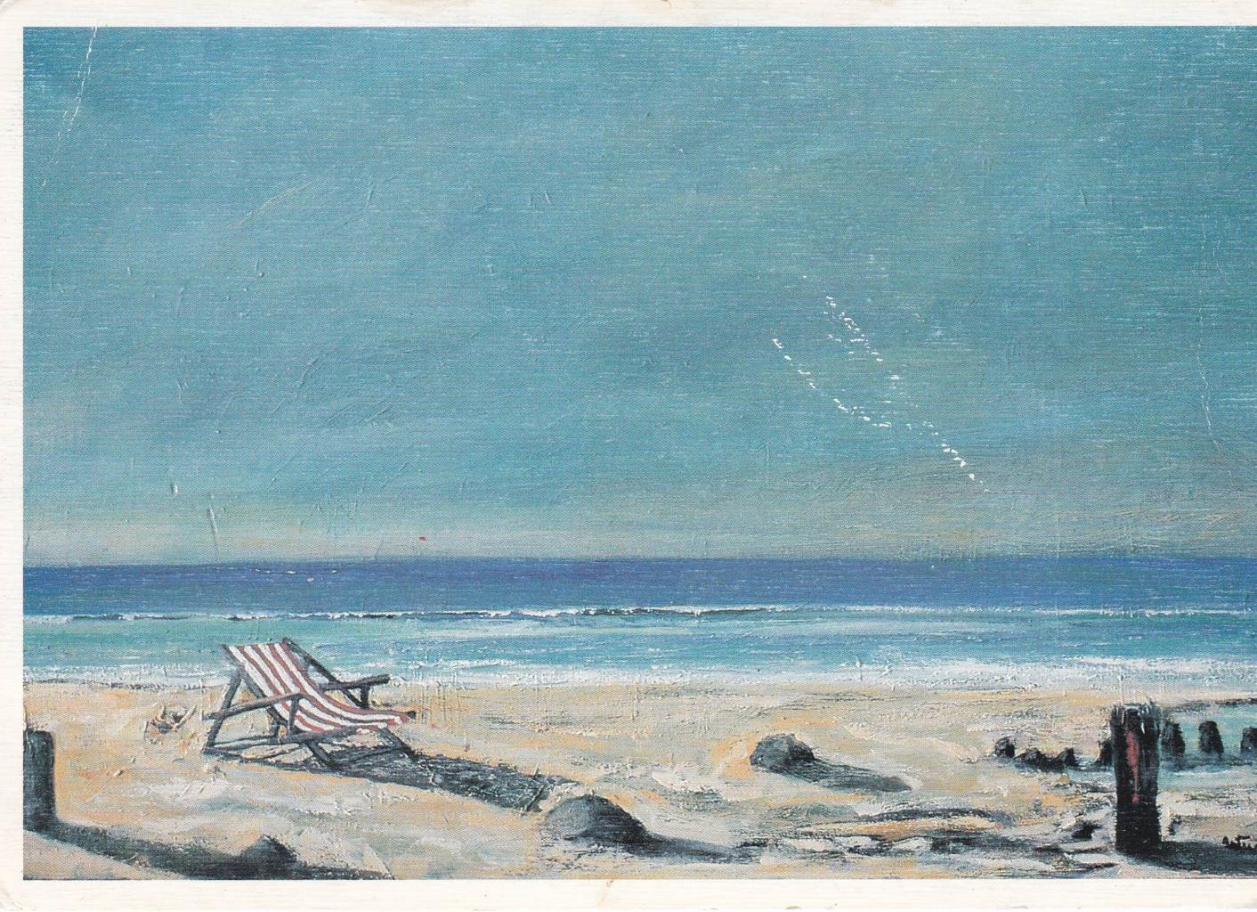 POSTAL B12947: ARTURO MIRANDA: LA SILLA DE PLAYA
