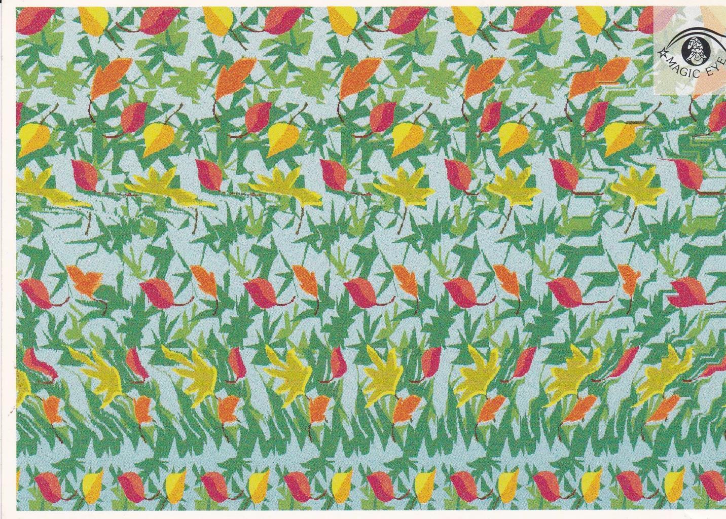 POSTAL B13029: MAGIC EYE: IMAGEN OCULTA. DIVERSOS ASPECTOS