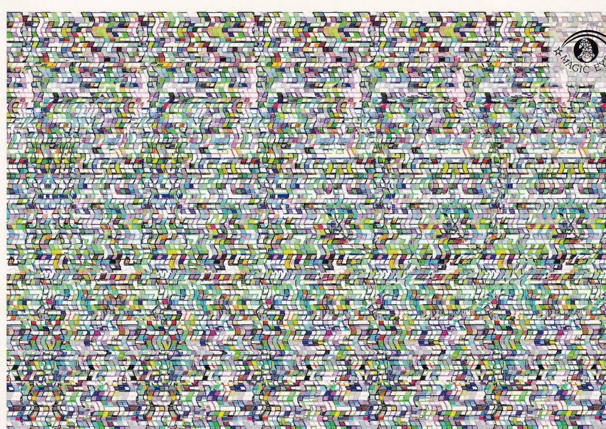 POSTAL B13028: MAGIC EYE: IMAGEN OCULTA. DIVERSOS ASPECTOS