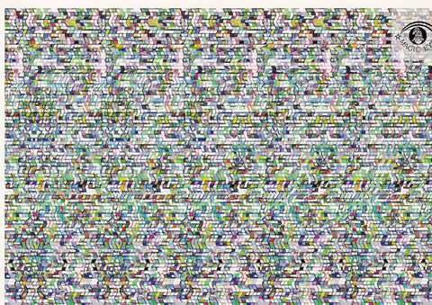 POSTAL B13028: MAGIC EYE: IMAGEN OCULTA. DIVERSOS ASPECTOS
