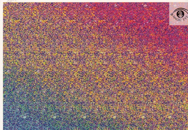 POSTAL B13026: MAGIC EYE: IMAGEN OCULTA. DIVERSOS ASPECTOS