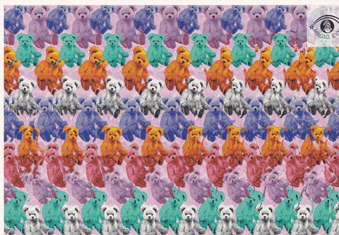 POSTAL B13024: MAGIC EYE: IMAGEN OCULTA. DIVERSOS ASPECTOS