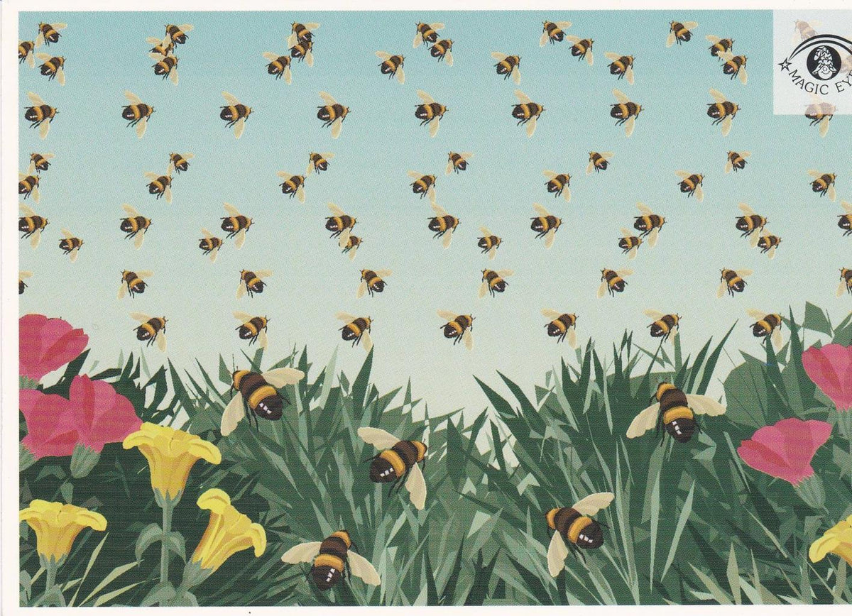 POSTAL B13033: MAGIC EYE: IMAGEN OCULTA. DIVERSOS ASPECTOS