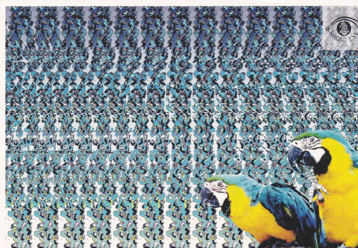 POSTAL B13036: MAGIC EYE: IMAGEN OCULTA. DIVERSOS ASPECTOS