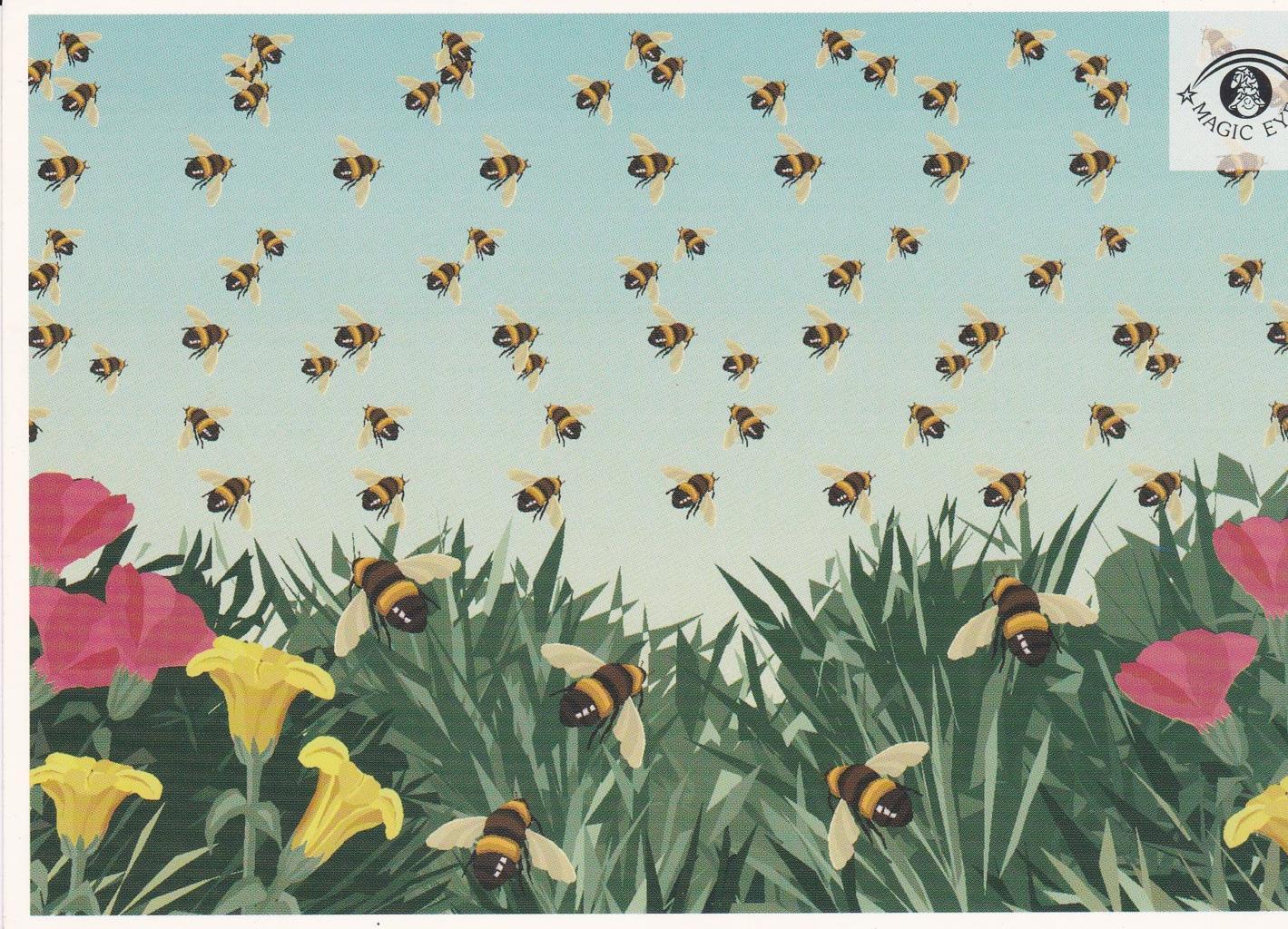 POSTAL B13035: MAGIC EYE: IMAGEN OCULTA. DIVERSOS ASPECTOS