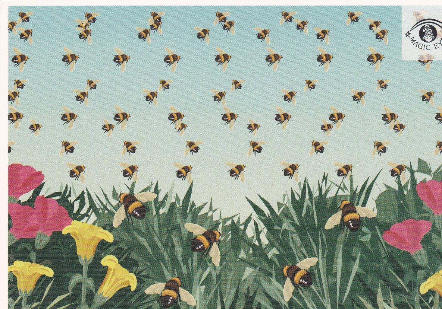 POSTAL B13032: MAGIC EYE: IMAGEN OCULTA. DIVERSOS ASPECTOS