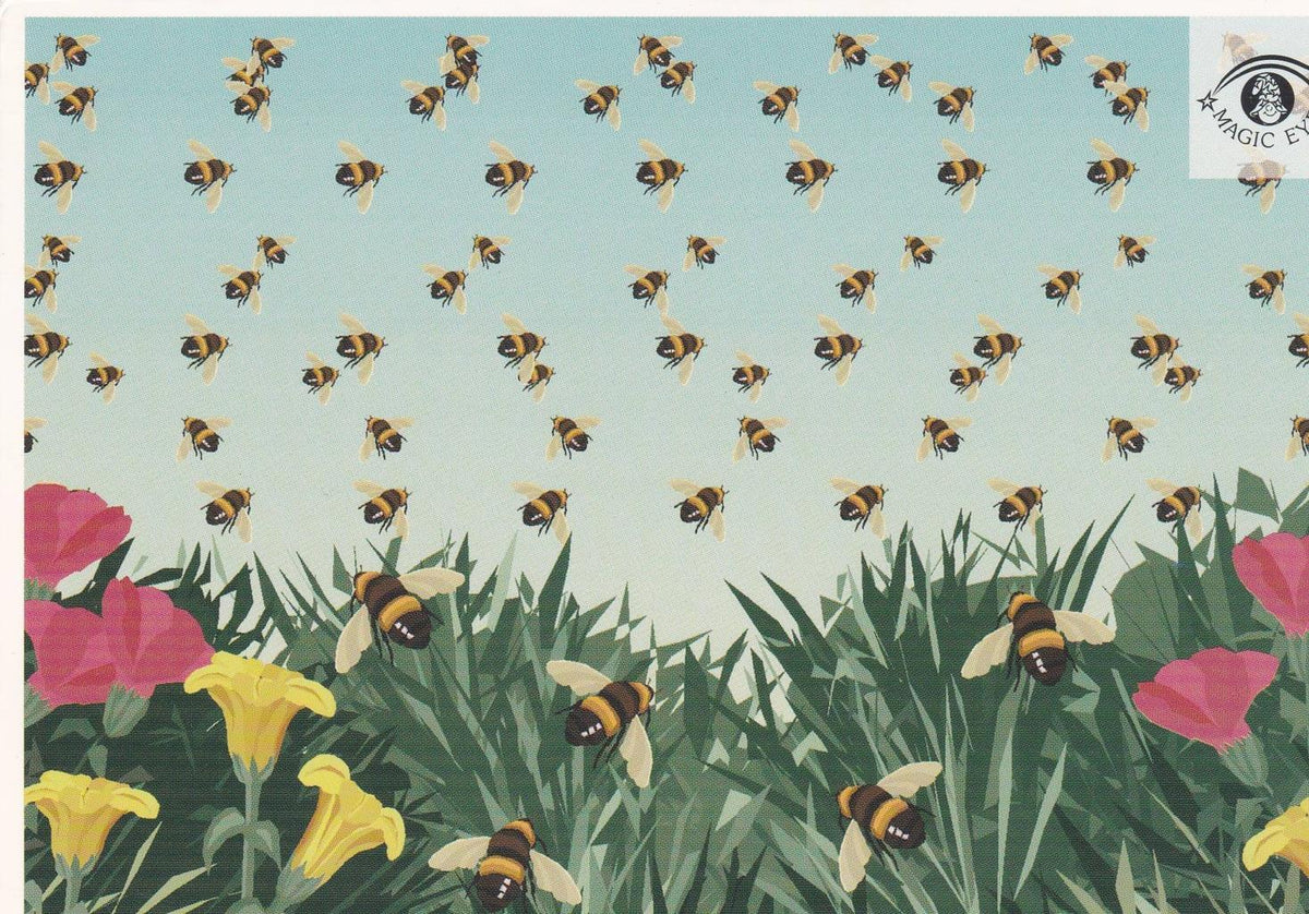 POSTAL B13032: MAGIC EYE: IMAGEN OCULTA. DIVERSOS ASPECTOS
