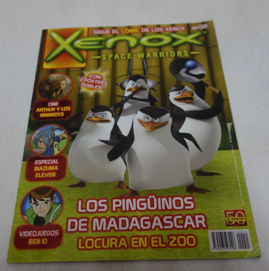 Xenox numero 15: Los pinguinos de Madagascar, Inazuma Eleven, Arthur y los Minimoys