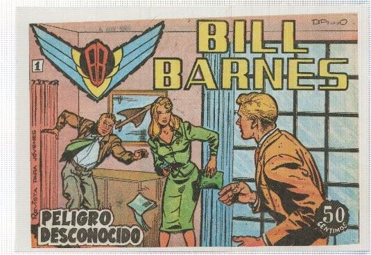 Ficha tebeo numerada 483: Bill Barnes, edit Rollan (dibujo Buylla)