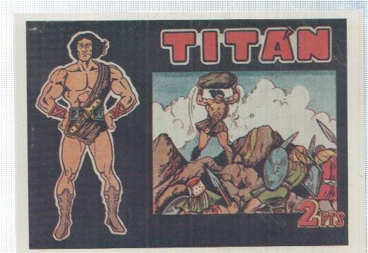 Ficha tebeo numerada 495: Titan, edit Acropolis (dibujo F.Ordoñez)