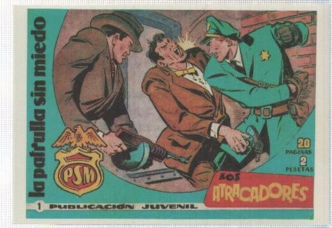 Ficha tebeo numerada 497: La patrulla sin miedo, edit Hispano Americana (dibujo Roy D'Ami)