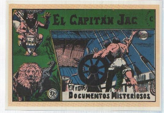 Ficha tebeo numerada 498: El Capitan Jac serie C, edit Monzu (dibujo M.G.Tellez)