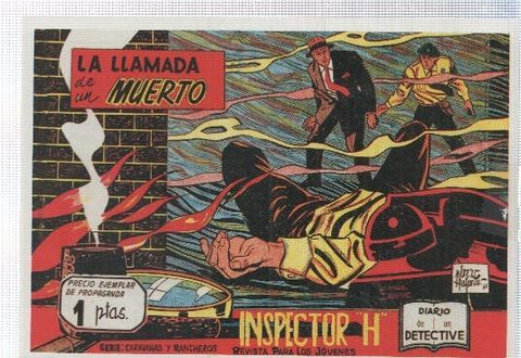 Ficha tebeo numerada 507: Inspector H, edit Maga (dibujo Perez Fajardo y Buylla)