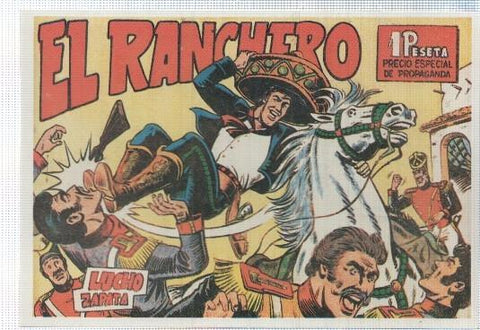 Ficha tebeo numerada 512: El Ranchero, edit Maga (dibujo Serchio)