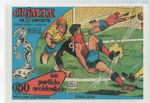 Ficha tebeo numerada 513: Oliman as del deporte, edit Maga (dibujo Perez Fajardo)