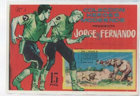 Ficha tebeo numerada 516: Jorge y Fernando album de lujo, edit Dolar (dibujo Lyman Young)
