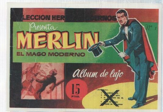 Ficha tebeo numerada 517: Mandrake el mago moderno album de lujo, edit Dolar (dibujo Phil Davis)