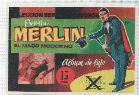 Ficha tebeo numerada 517: Mandrake el mago moderno album de lujo, edit Dolar (dibujo Phil Davis)