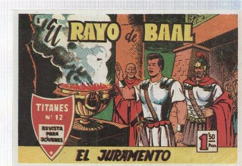 Ficha tebeo numerada 518: El rayo de Baal, edit Sade (dibujo Beaumont)