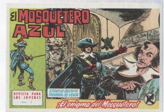 Ficha tebeo numerada 527: El Mosquetero Azul, edit Bruguera (dibujo Manuel Gago)
