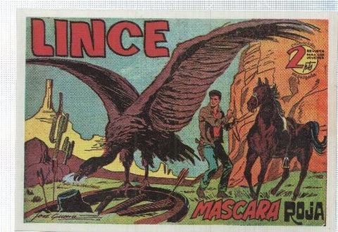 Ficha tebeo numerada 538: Lince, edit Gemex (dibujo Jose Guerra)