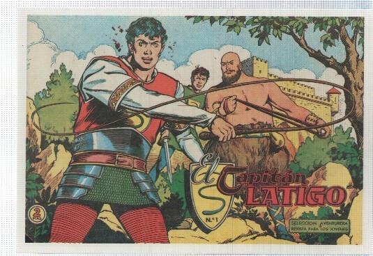 Ficha tebeo numerada 540: El Capitan latigo, edit Valenciana (dibujo F.Cabedo)