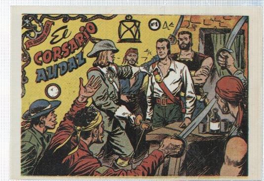 Ficha tebeo numerada 550: El Corsario Audaz, edit Ricart (dibujo Giralt)