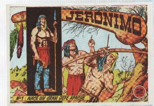 Ficha tebeo numerada 551: Jeronimo, edit Galaor (dibujo Agras)