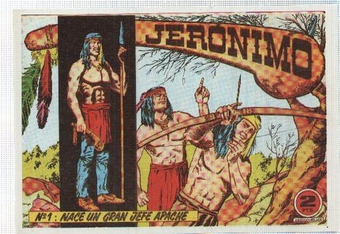 Ficha tebeo numerada 551: Jeronimo, edit Galaor (dibujo Agras)