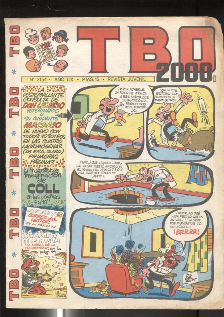 TBO 2000 numero 2154: cubierta de Cubero