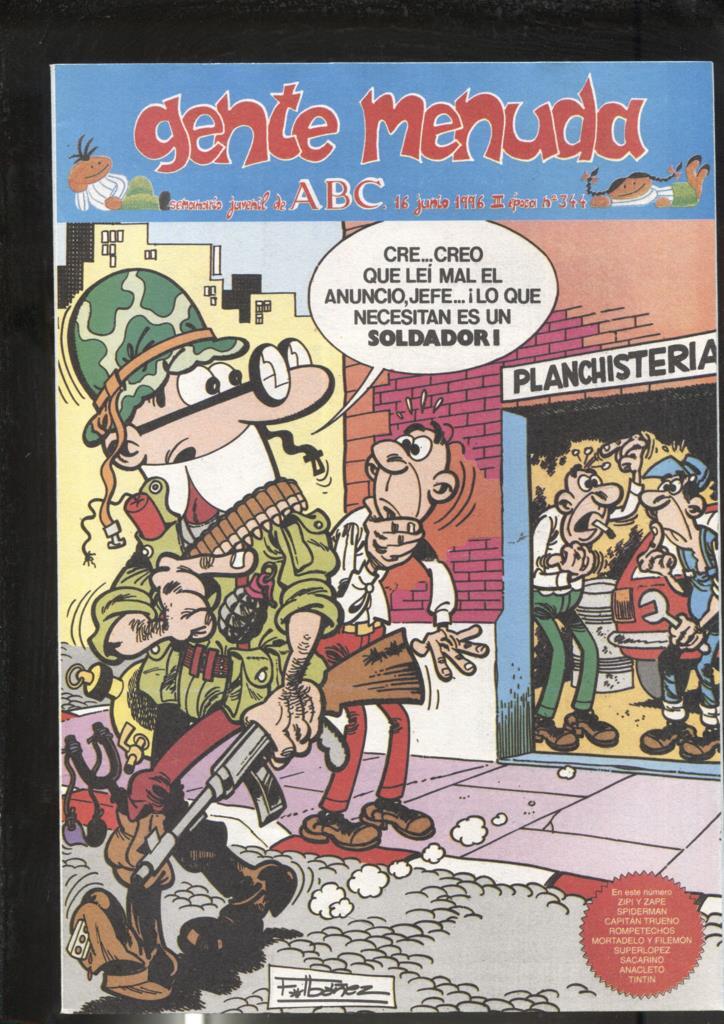 Gente Menuda seminario juvenil de ABC numero 344: El Capitan Trueno: A sangre y fuego, episodio