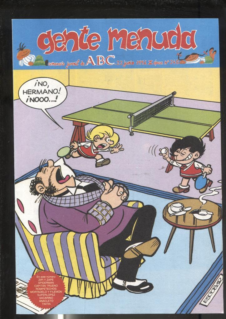 Gente Menuda seminario juvenil de ABC numero 345: El Capitan Trueno: A sangre y fuego, episodio