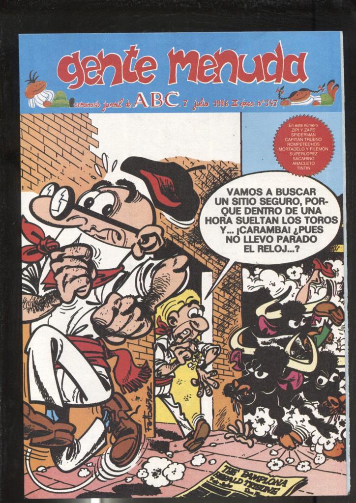 Gente Menuda seminario juvenil de ABC numero 347: El Capitan Trueno: A sangre y fuego, episodio