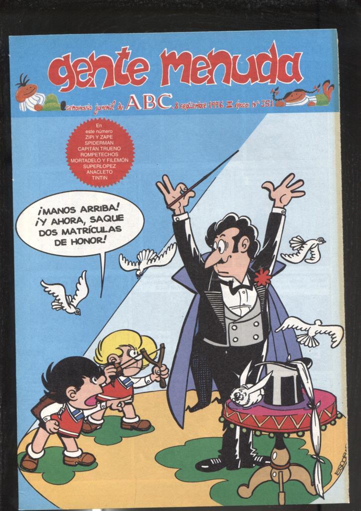 Gente Menuda seminario juvenil de ABC numero 351: El Capitan Trueno: A sangre y fuego, episodio