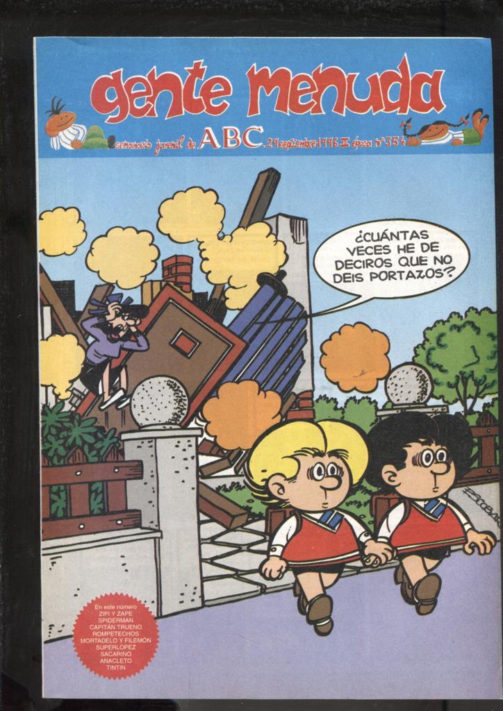 Gente Menuda seminario juvenil de ABC numero 354: El Capitan Trueno: A sangre y fuego, episodio