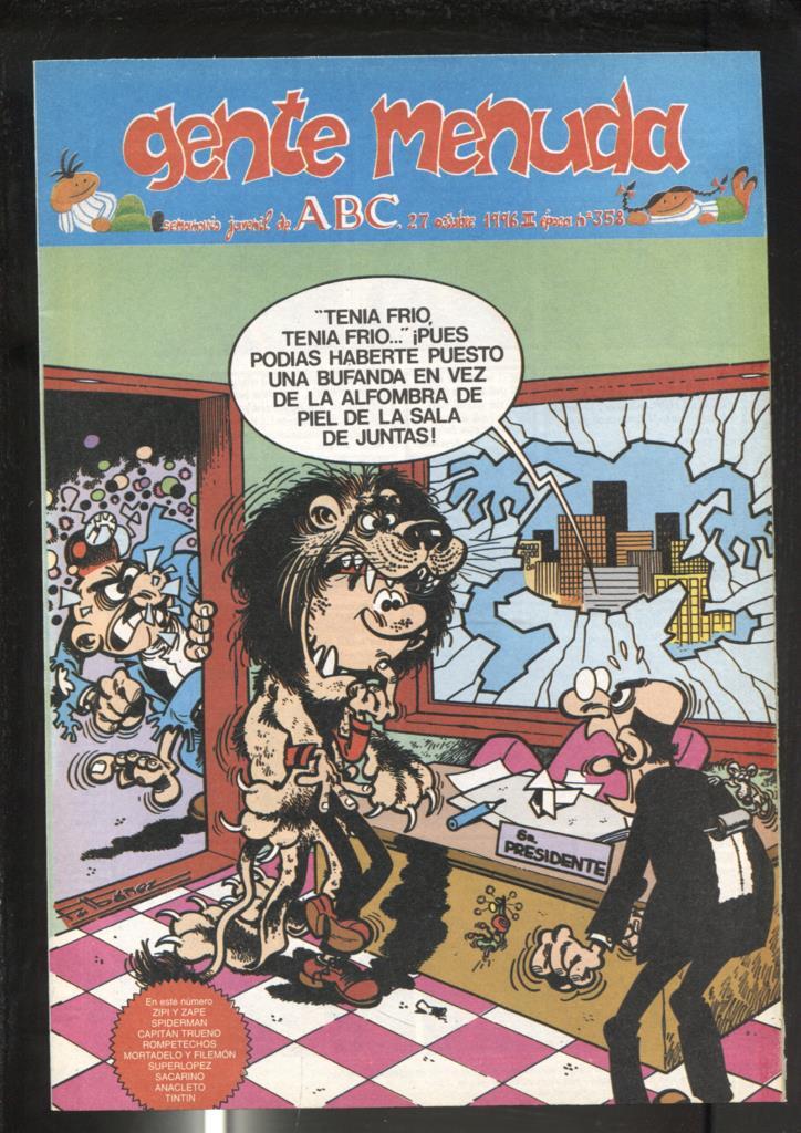 Gente Menuda seminario juvenil de ABC numero 358: El Capitan Trueno: A sangre y fuego, episodio