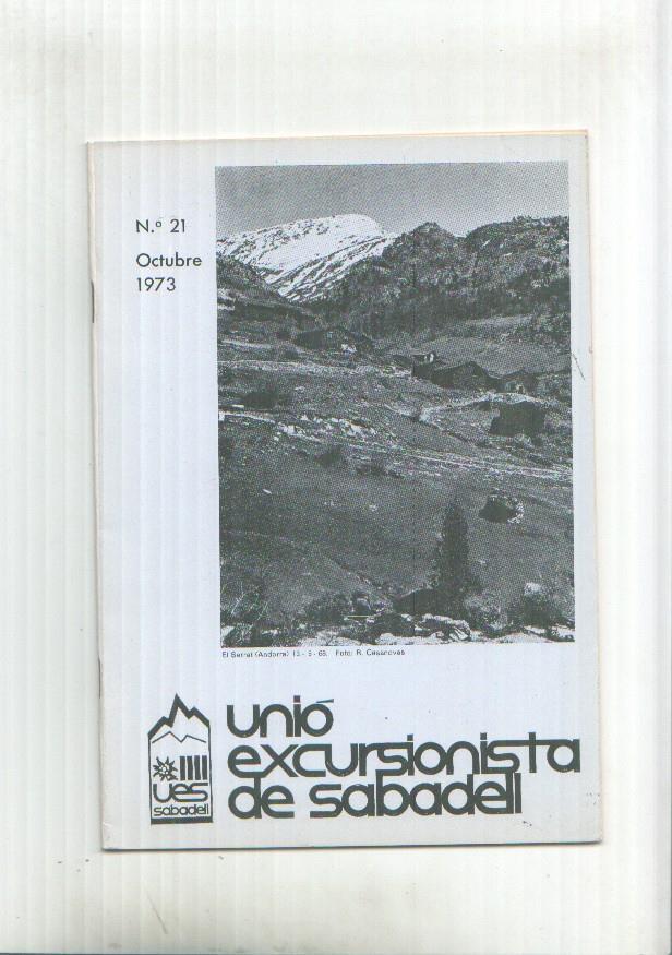 Unio Excursionista de Sabadell numero 021 octubre 1973