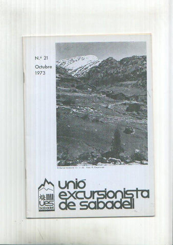 Unio Excursionista de Sabadell numero 021 octubre 1973