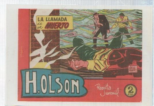 Ficha tebeo numerada 569: H. Olson, edit Maga, dibujos de Perez Fajardo