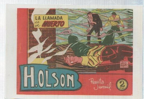Ficha tebeo numerada 569: H. Olson, edit Maga, dibujos de Perez Fajardo