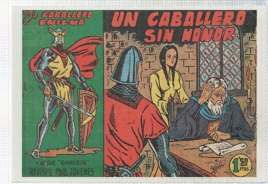 Ficha tebeo numerada 574: El caballero enigma, edit Acropolis, dibujos de J. Roldan