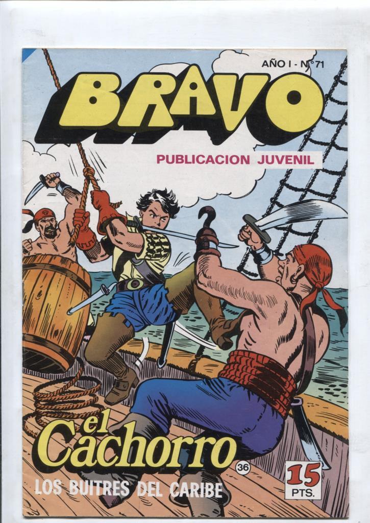 El Cachorro serie Bravo numero 36: Los buitres del caribe (numerado 1 en interior cubierta)