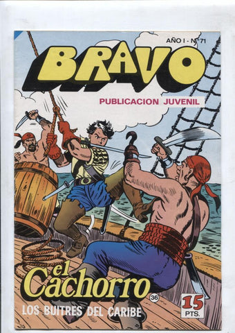 El Cachorro serie Bravo numero 36: Los buitres del caribe (numerado 1 en interior cubierta)
