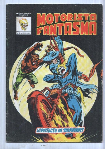 Mundi Comics: Motorista Fantasma num 05, 82 - Orbe de Maldad ... ojo de condena 2a parte