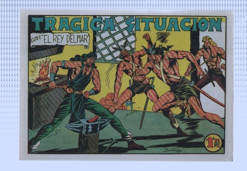 Facsimi: El rey del mar de Luis Bermejo numero 18: Tragica situacion