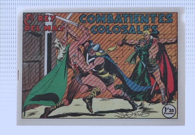 Facsimi: El rey del mar de Luis Bermejo numero 35: Combatientes colosales